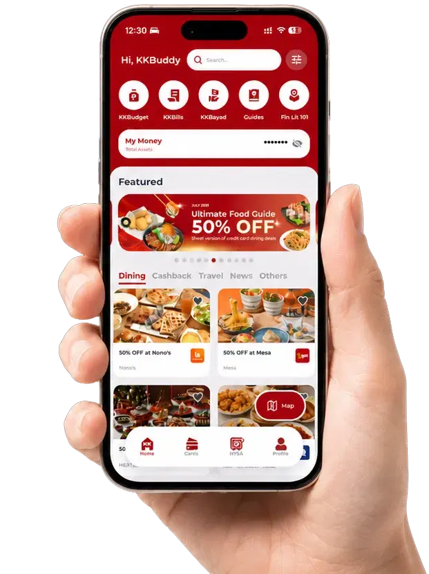 A hand holding the KasKasan Buddies app