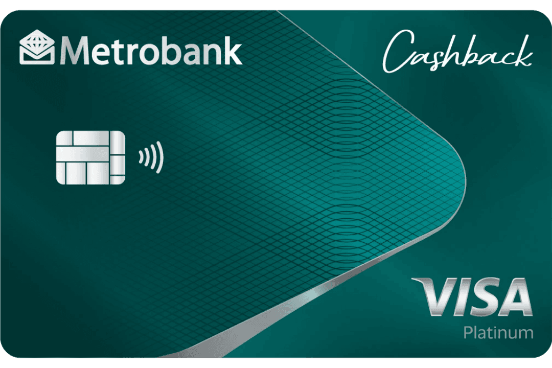 Metrobank Cashback Visa Platinum card design