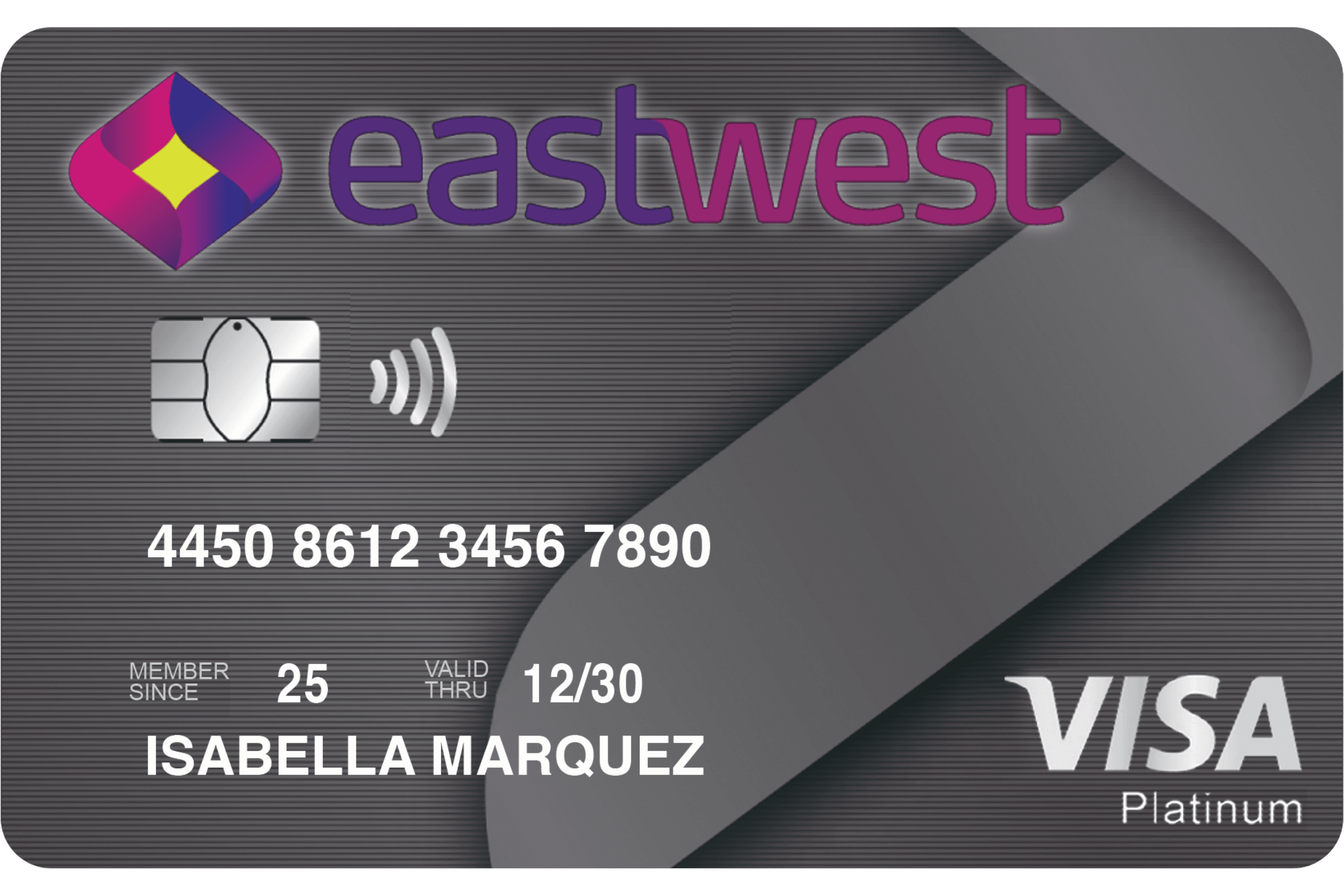 EastWest Visa Platinum card design